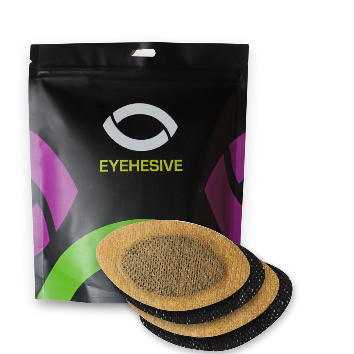Tan and Black Adhesive Eye Patches