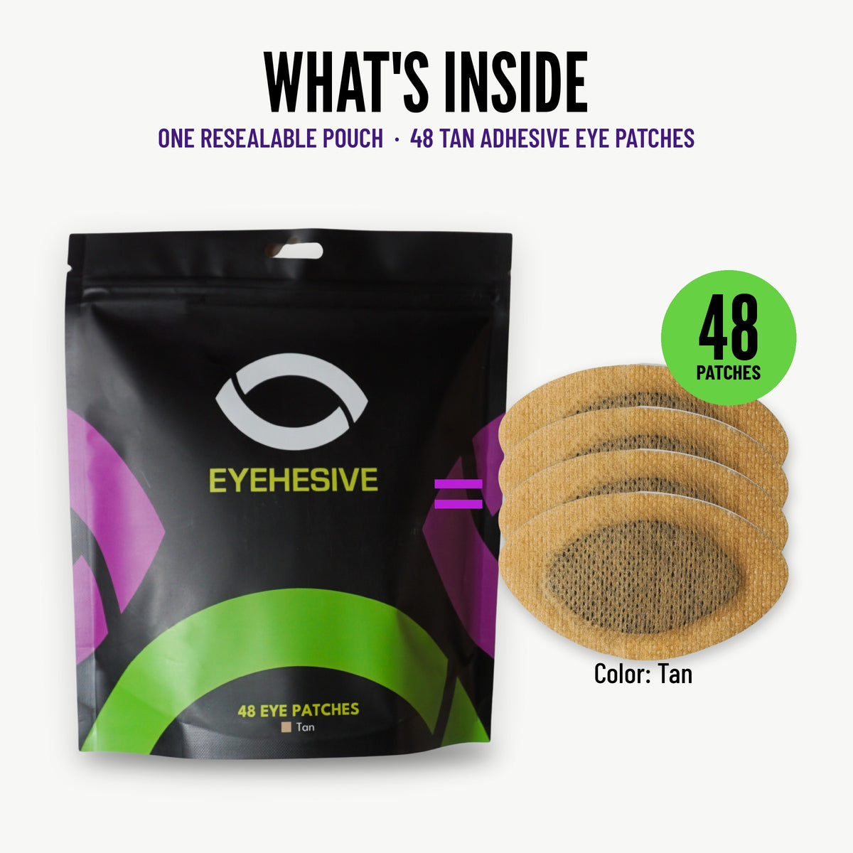 Tan Adhesive Eye Patches